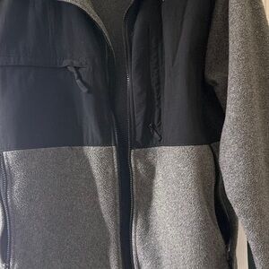 The North Face Black and Gray Fleece Jacket